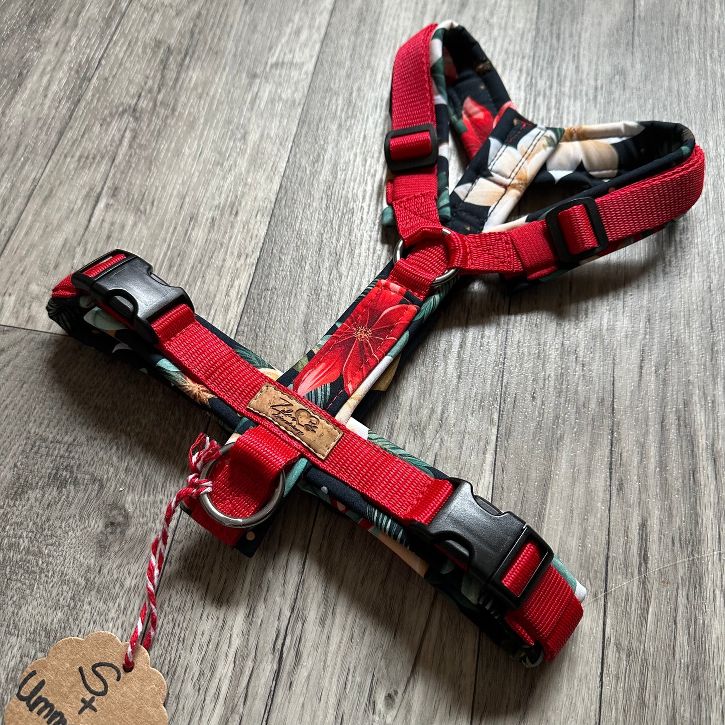 SOFORTKAUF Y-Geschirr "Weihnachtsstern" Größe S