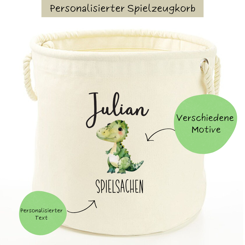 Aufbewahrungskorb "Spielzeug" PERSONALISIERT