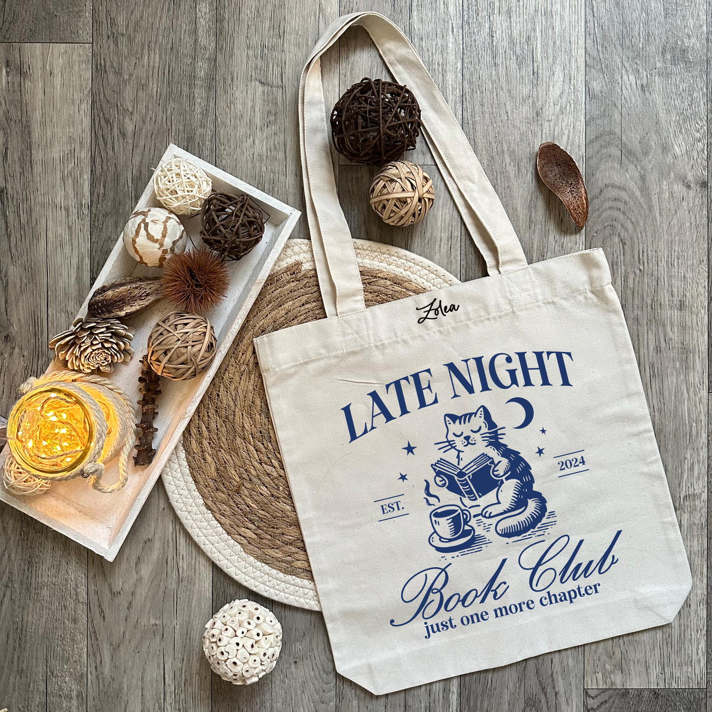 Tote Bag "Late Night Book Club"
