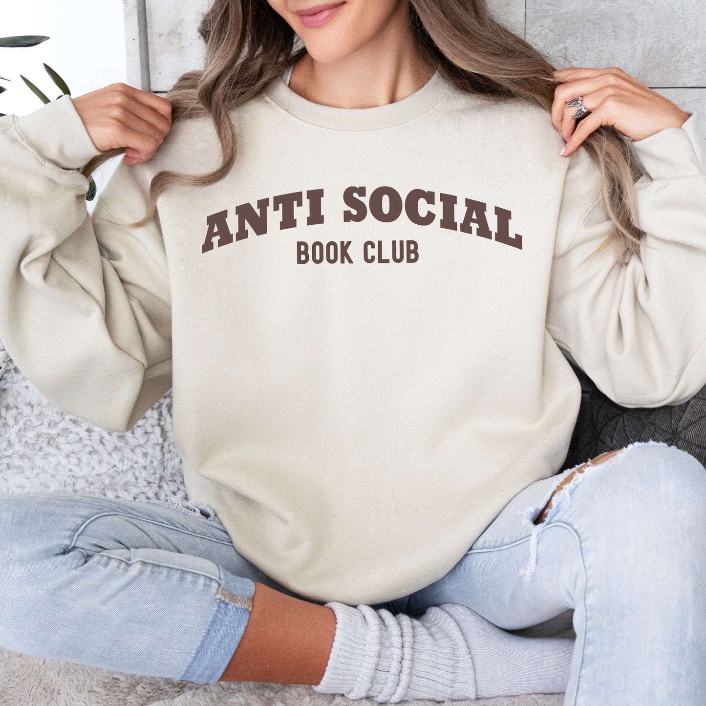 Sweatshirt "Anti Social Book Club"