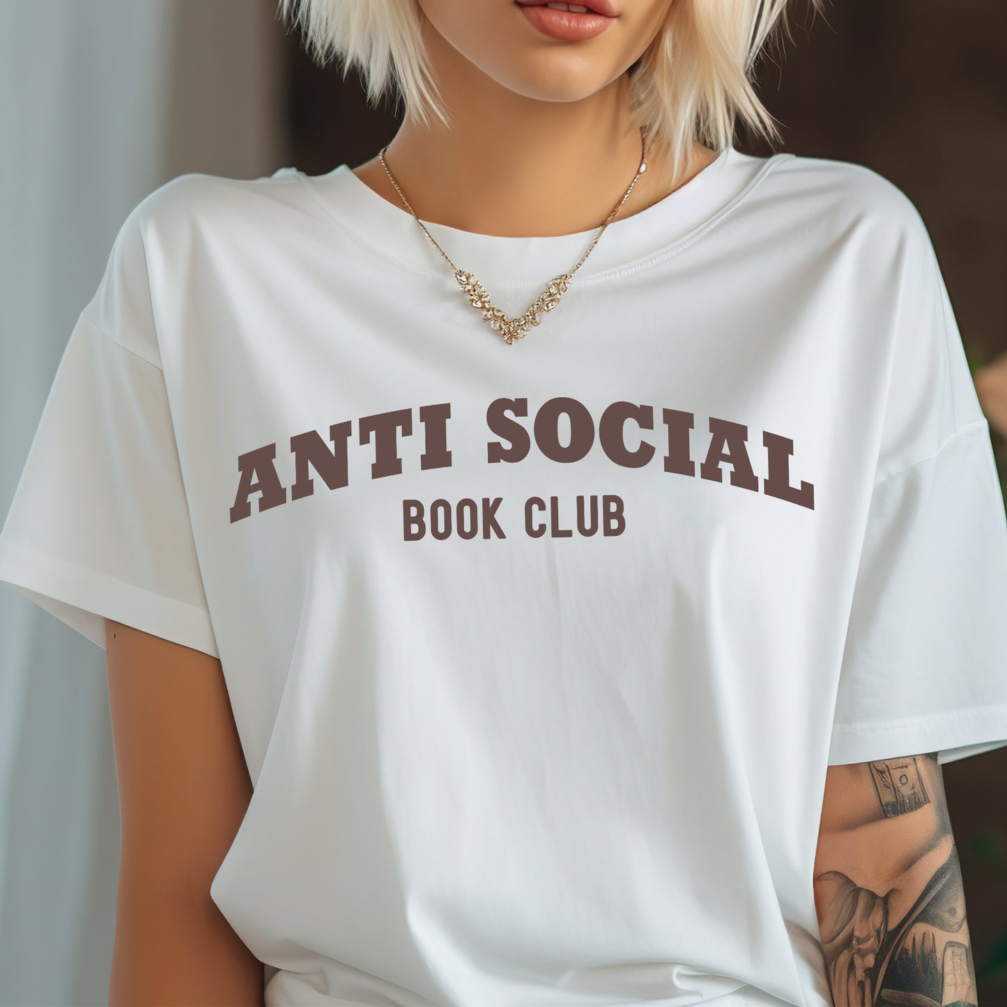 Shirt "Anti Social Book Club"