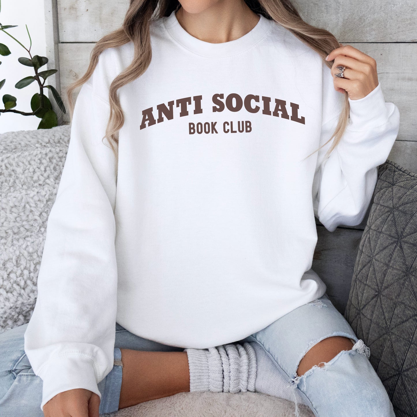 Sweatshirt "Anti Social Book Club"