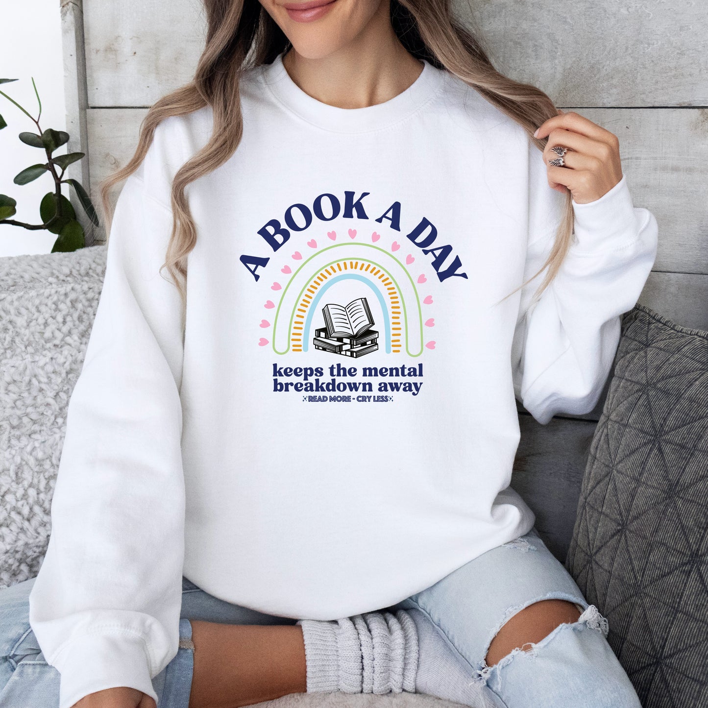 Sweatshirt "A book a day"