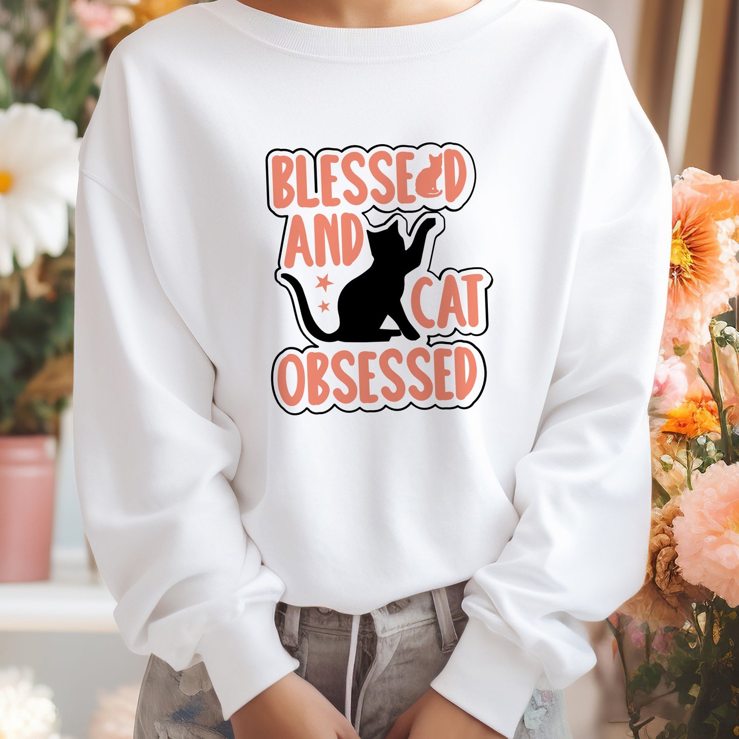 Sweatshirt "Cat obsessed"