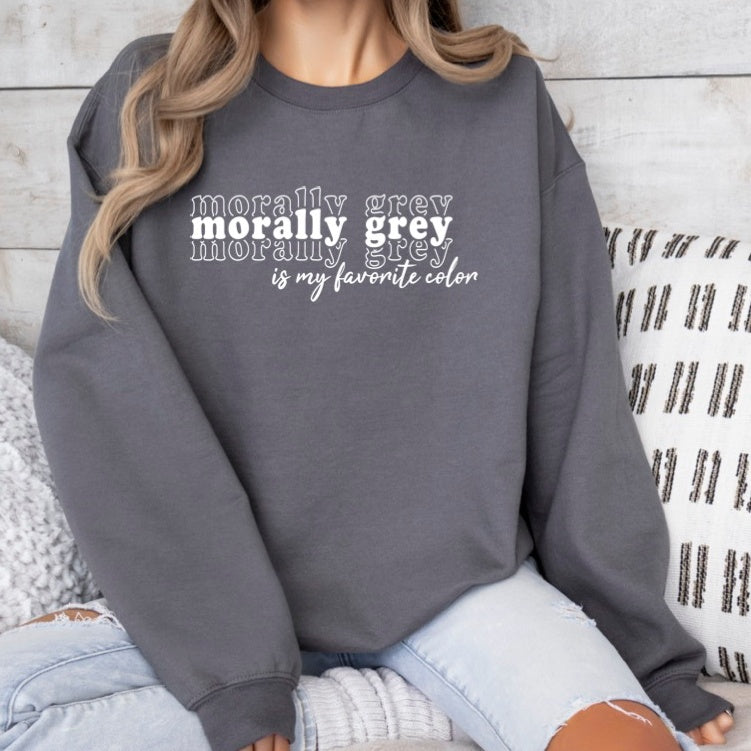 Sweatshirt "Morally Grey"