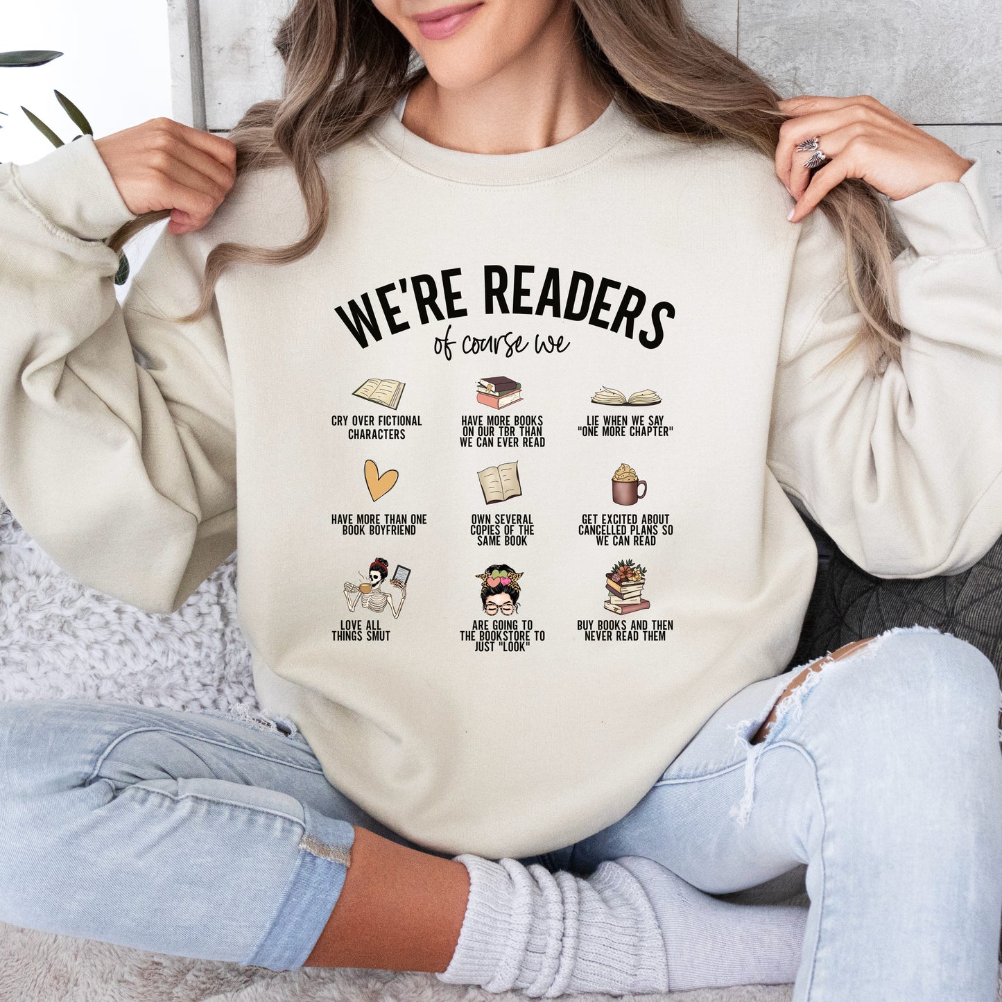 Sweatshirt "We're Readers"