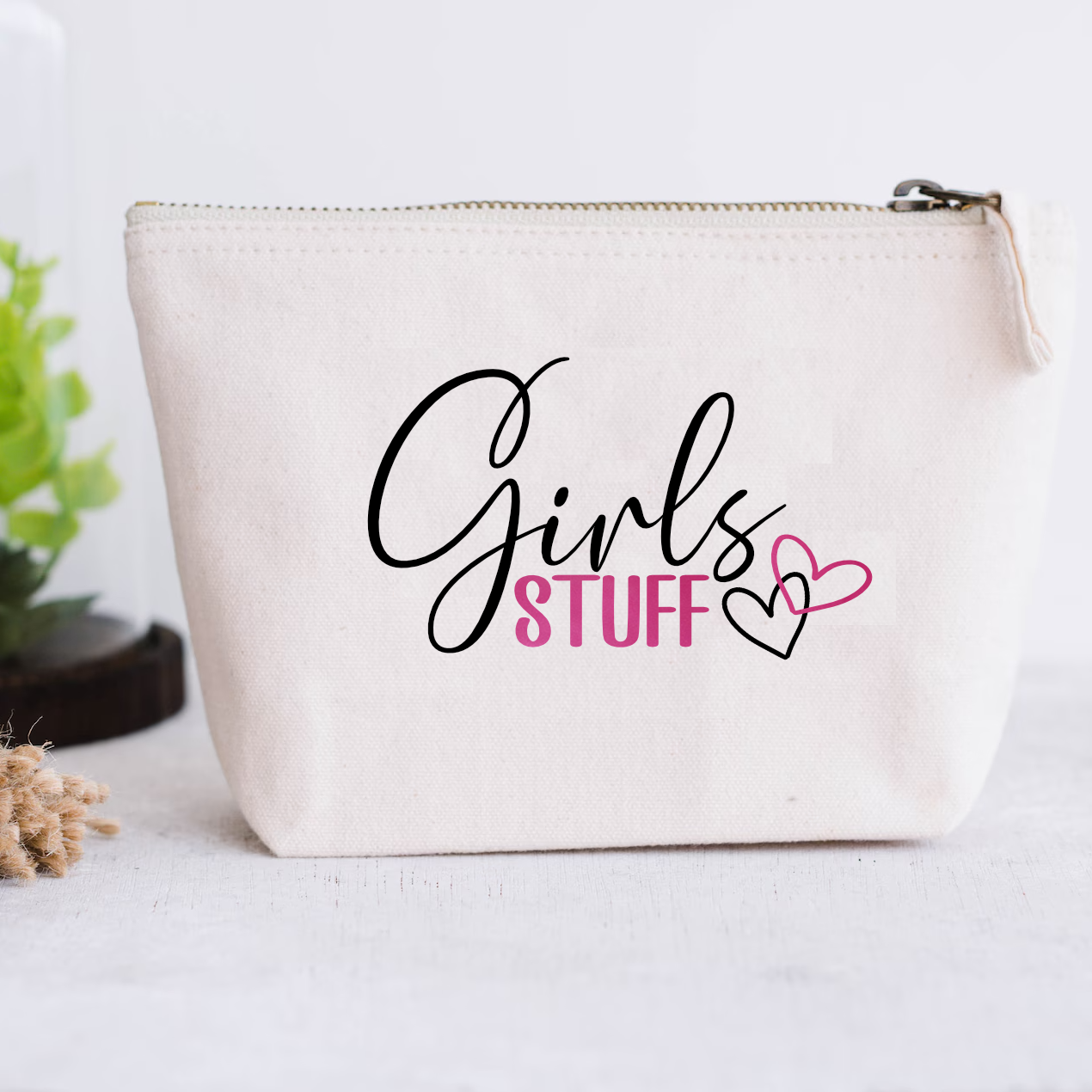 Zip-Tasche "Girls Stuff"