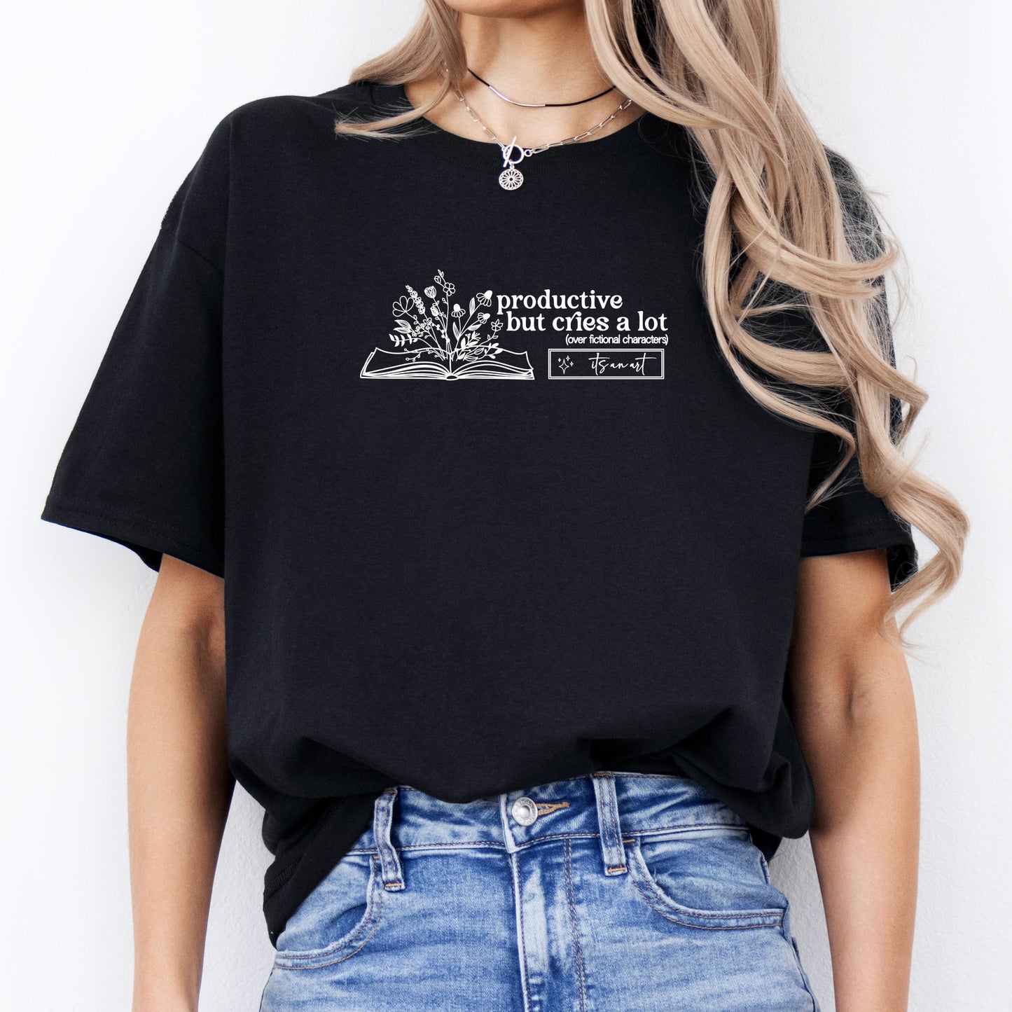 Shirt "cries a lot (over fictional characters)"