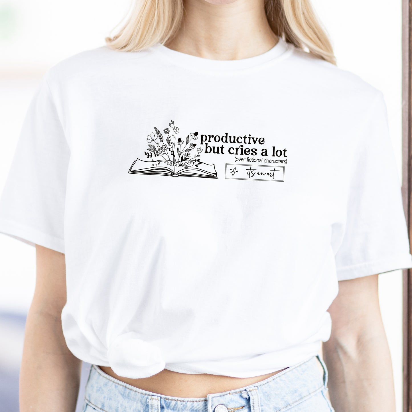 Shirt "cries a lot (over fictional characters)"